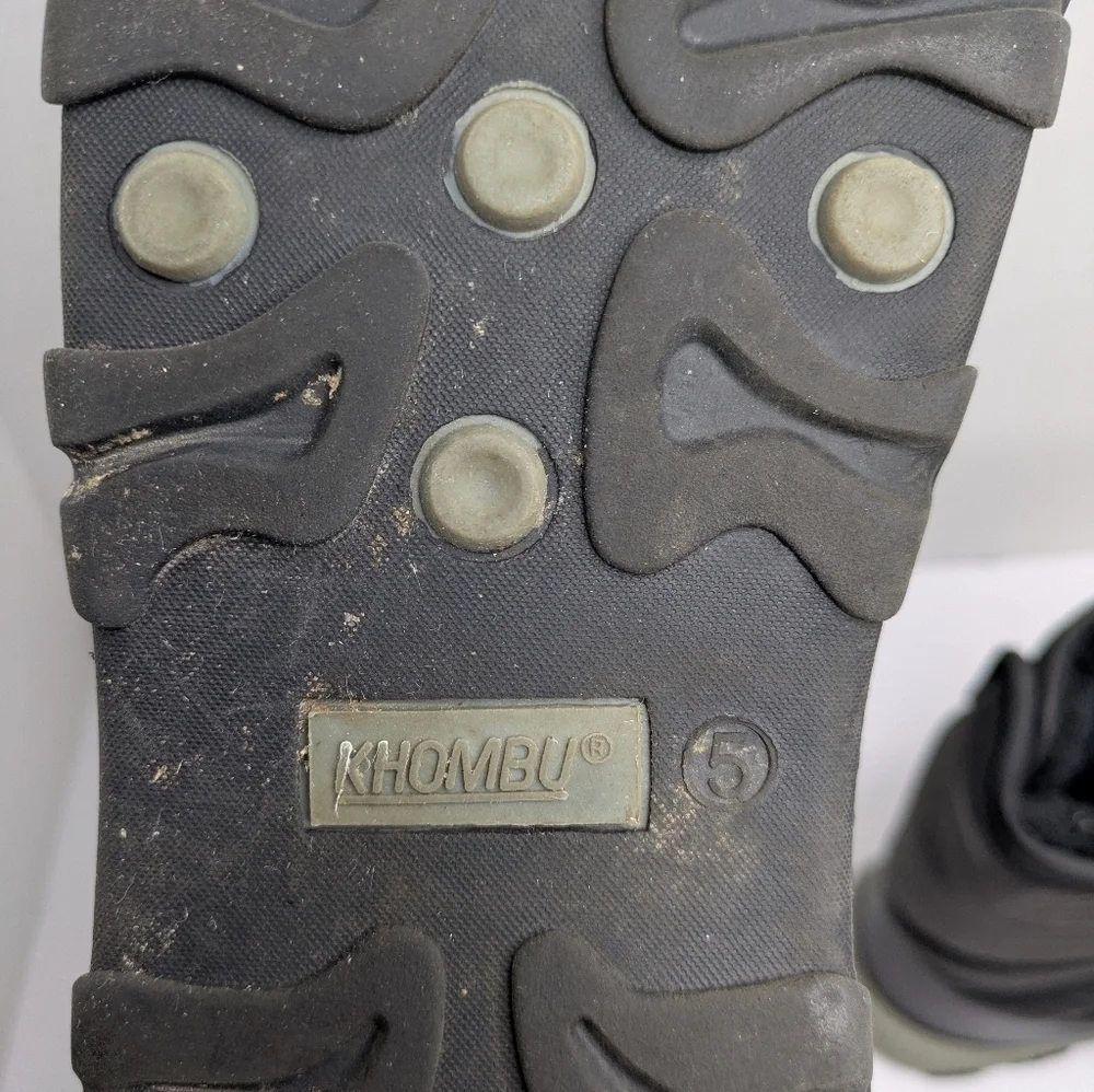 Khombu Black Winter Boots 5Y